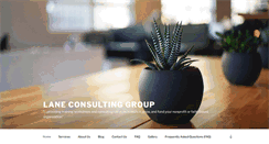 Desktop Screenshot of laneconsultinggroup.org